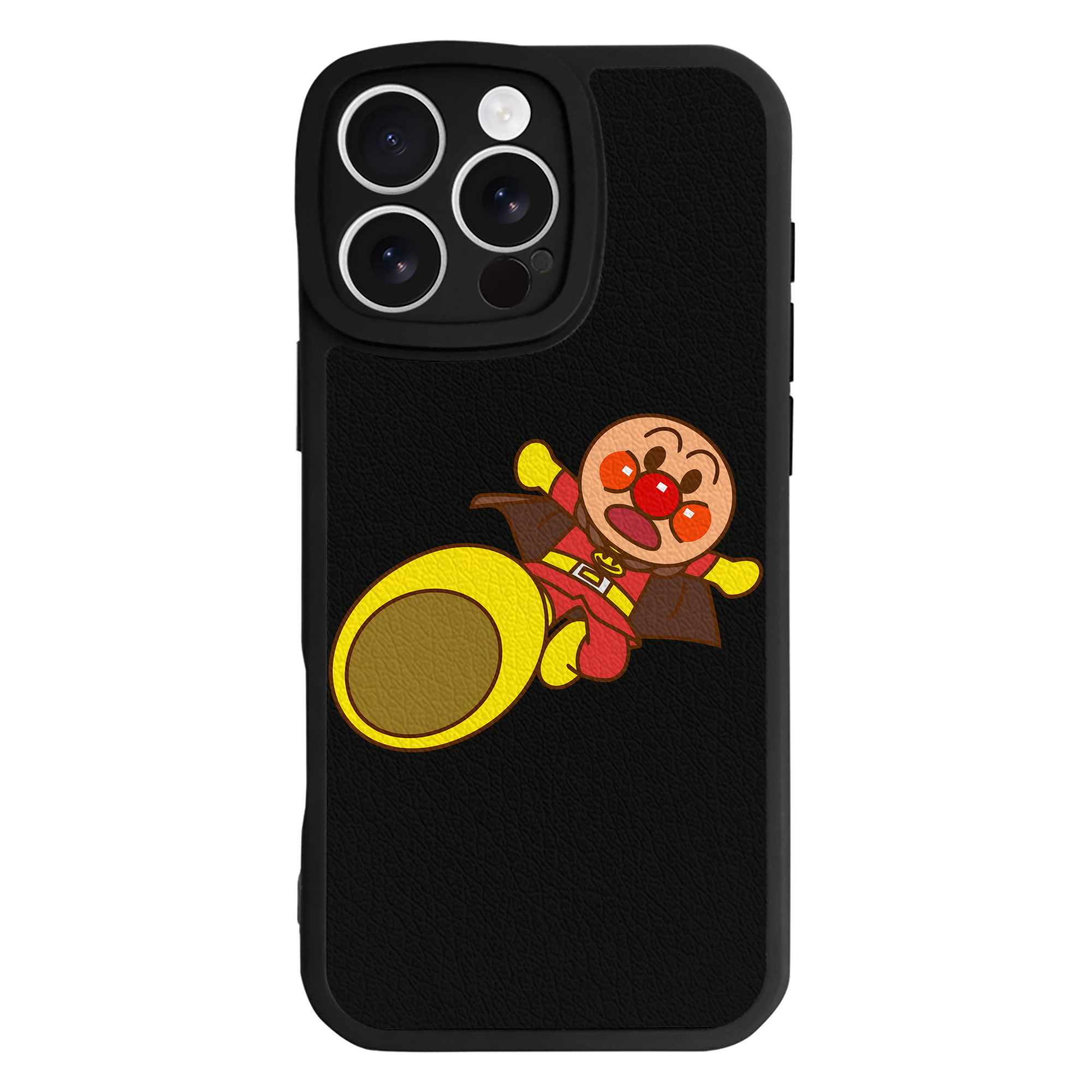 （画像用） アンパンマン Anpanman 【iPhone 16シリーズ対応】シリコンスマホケース（レザー調） 材質：シリコン